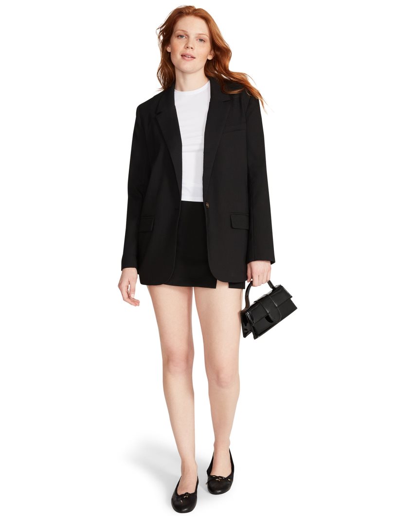 Black Steve Madden Kaira Women's Blazers | PH 7489JKC